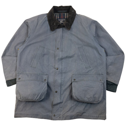 Vintage 90S Burberry Nova Check Lined Rain Jacket Size XL