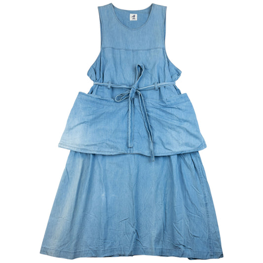 Vintage 90s Hai Sporting Gear By Issey Miyake Denim Dress Womens Size XL
