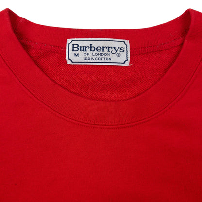 Vintage Burberry Crest Embroidered Sweatshirt Size M