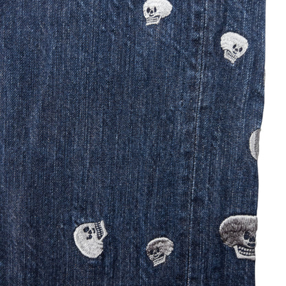 Vintage Evisu Embroidered Skull Daicock Japanese Denim Jeans Size W35