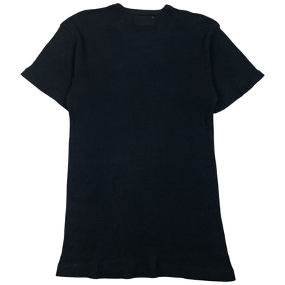 Vintage 90s Yohji Yamamoto Ribbed T Shirt in black (cotton), photo 2