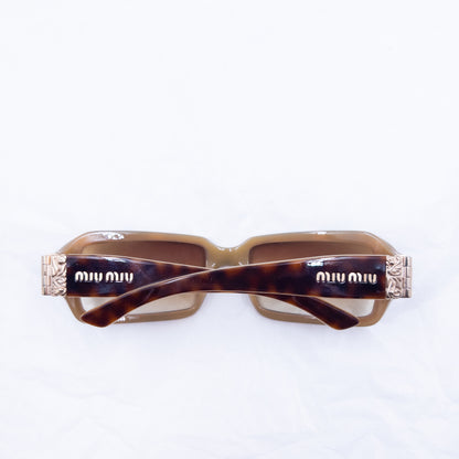 Vintage 2000s Miu Miu Tortoise Shell Sunglasses