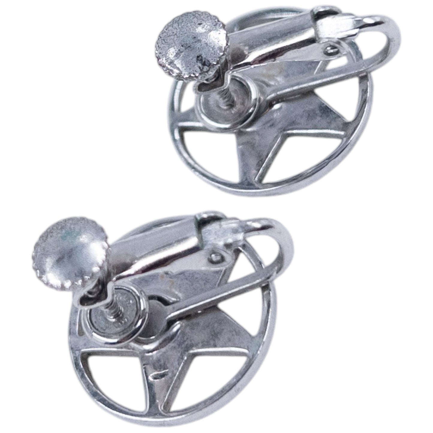 Vintage 2000s Dior By John Galliano Star Cut-Out Clip-On Earrings