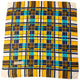 Vintage 80s YSL Yves Saint Laurent Checkered Silk Scarf