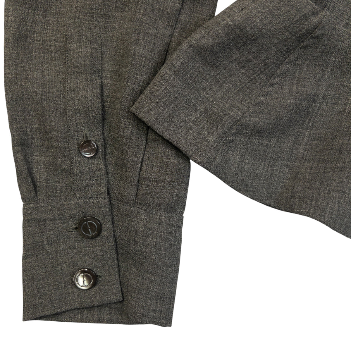 Vintage 90s Gucci By Tom Ford Button Up Wool Blouse Womens Size M