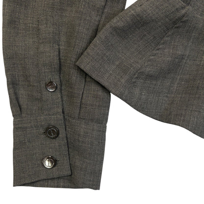 Vintage 90s Gucci By Tom Ford Button Up Wool Blouse Womens Size M