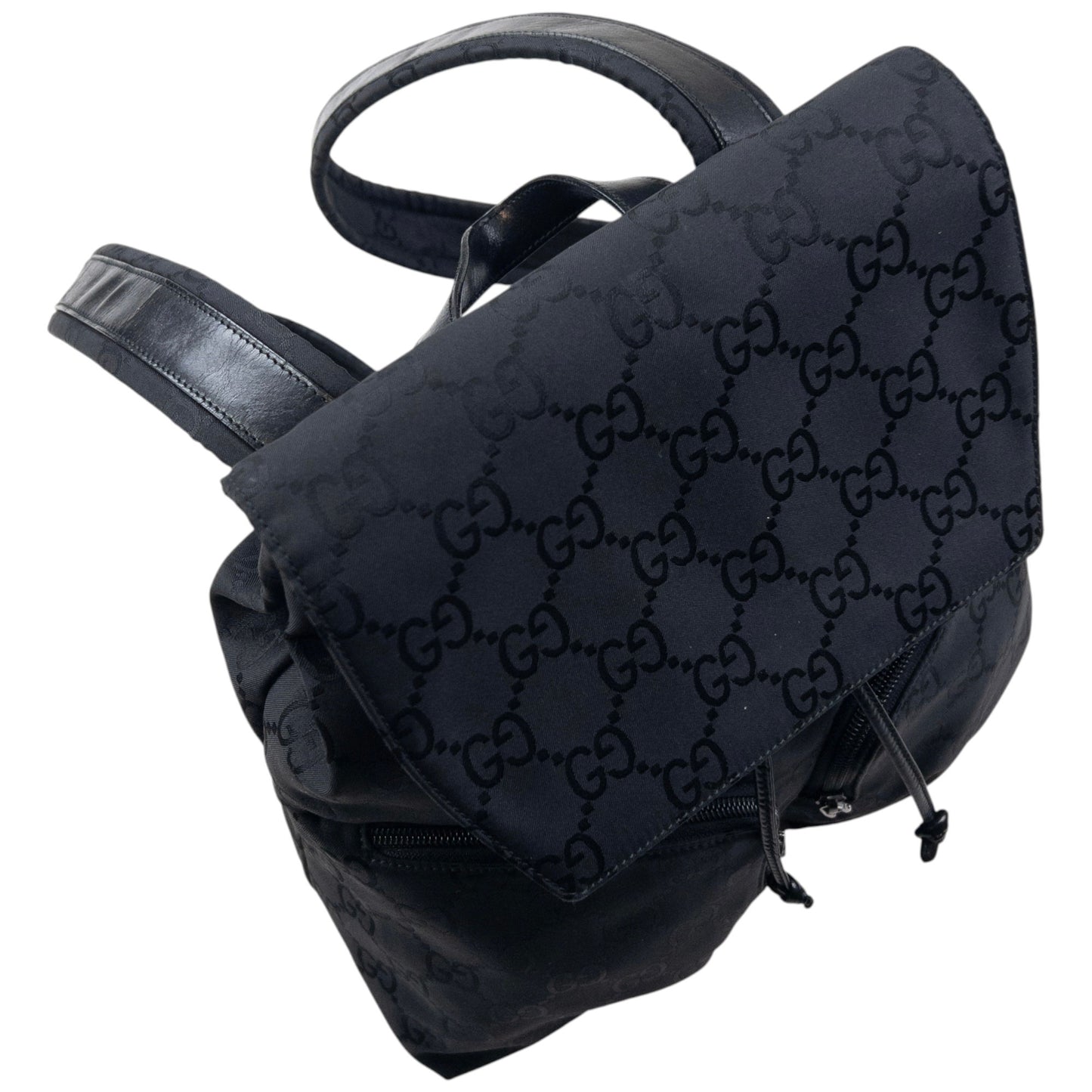 Vintage 2000s Gucci Monogram Bucket Backpack