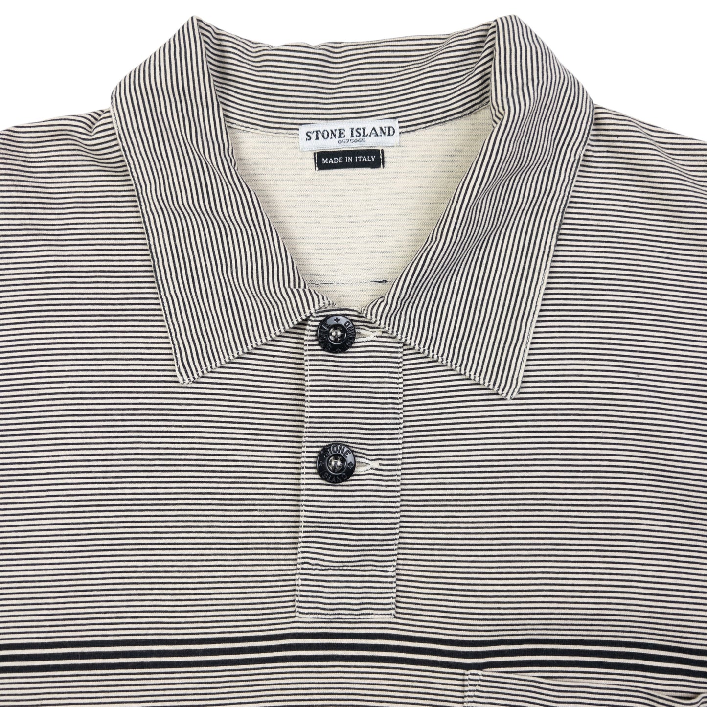 Vintage Stone Island Striped Polo Shirt Size M