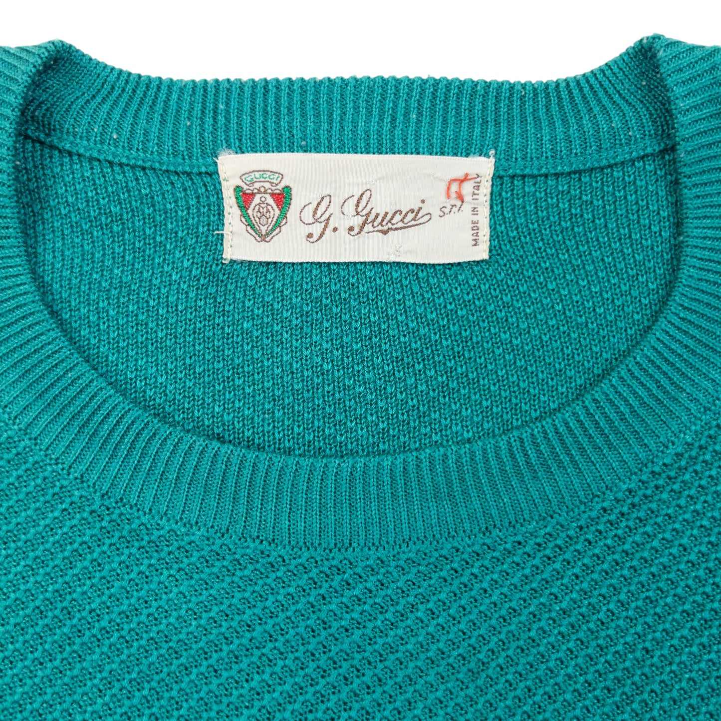 Vintage 80s Gucci Knit T Shirt Womens Size S