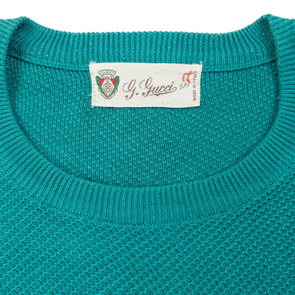 Vintage 80s Gucci Knit T Shirt Womens Size S