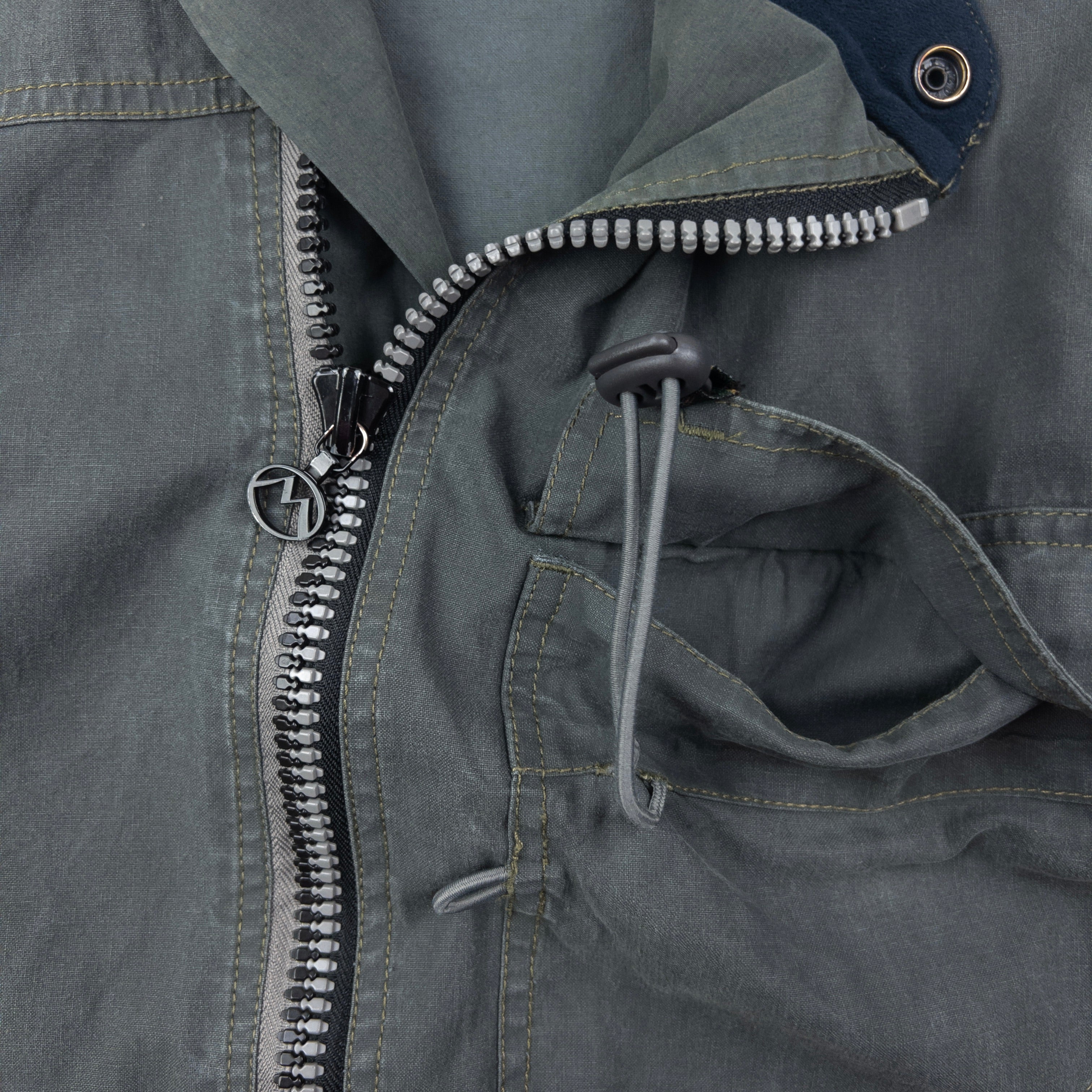 Vintage 1999 Maharishi Asymmetric Zip Up Jacket Size M