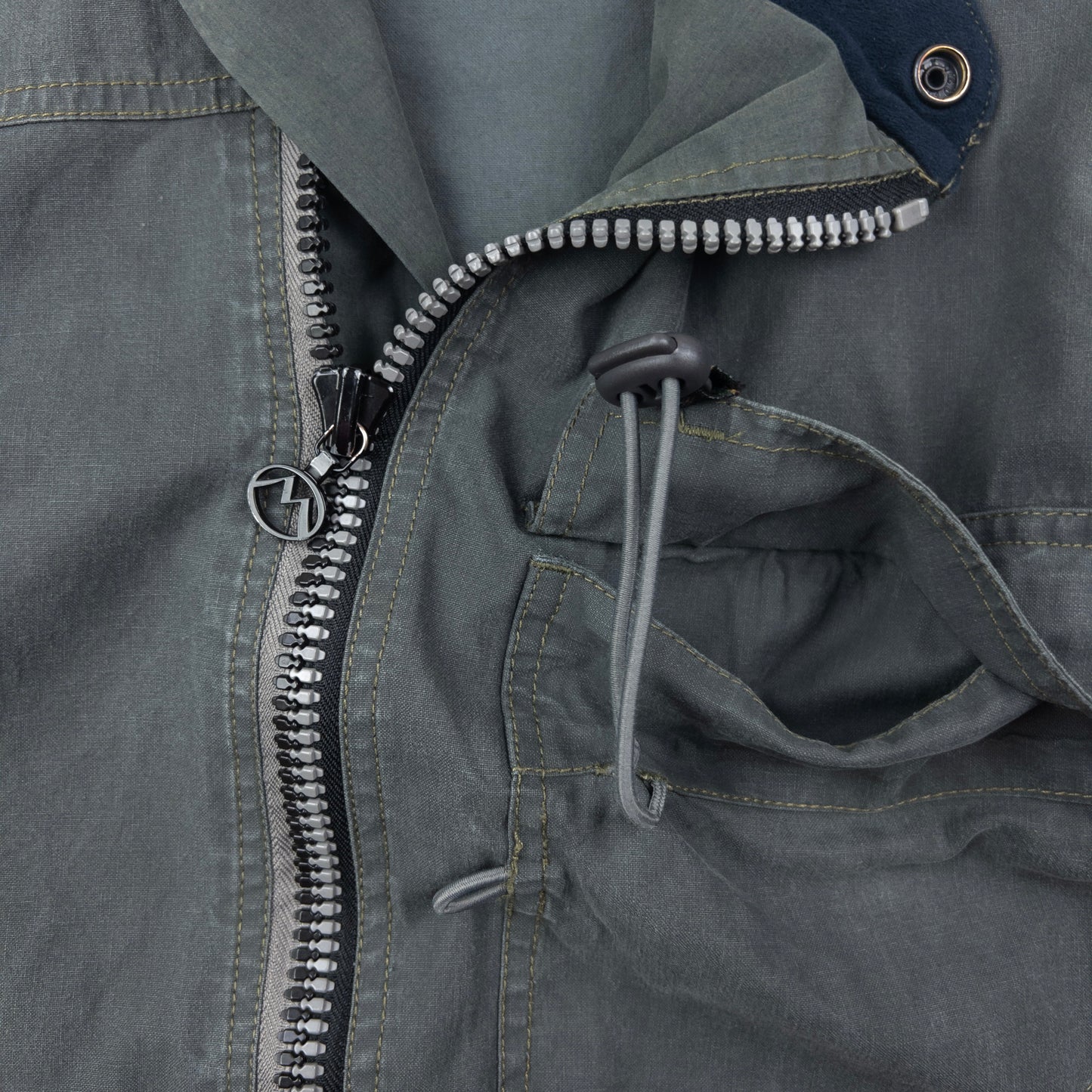 Vintage 1999 Maharishi Asymmetric Zip Up Jacket Size M