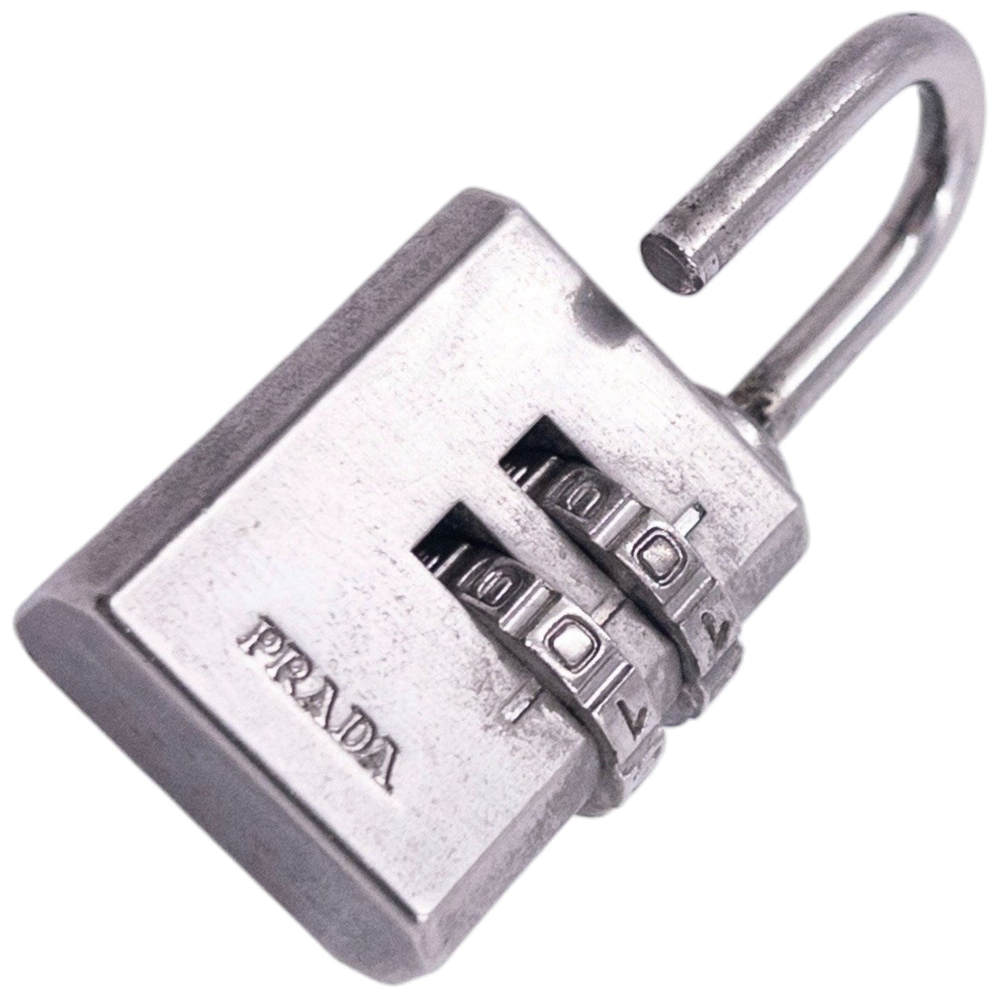 Vintage 2000s Prada Silver Combination Padlock