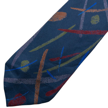 Vintage 90s Issey Miyake Pattern Silk Tie