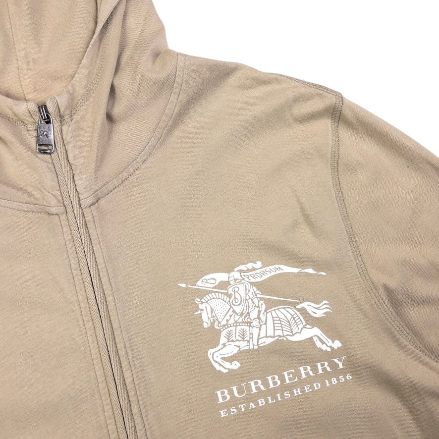 Vintage Burberry Lightweight Zip Up Hoodie Size M