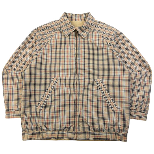 Vintage 90s Burberry Nova Check Reversible Harrington Jacket Size XS