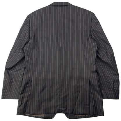 Vintage 90s YSL Yves Saint Laurent Pinstripe Jacket & Trousers Suit Set Size L