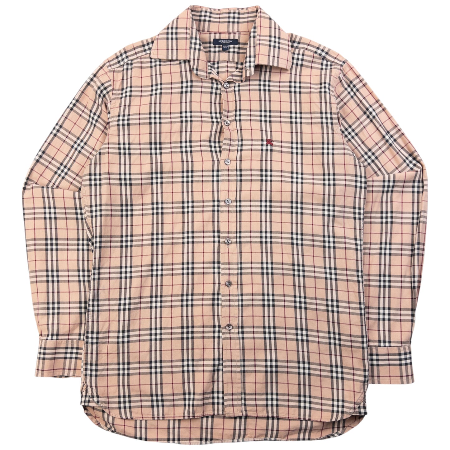 Vintage 2000s Burberry Nova Check Long Sleeve Button Up Shirt Size S