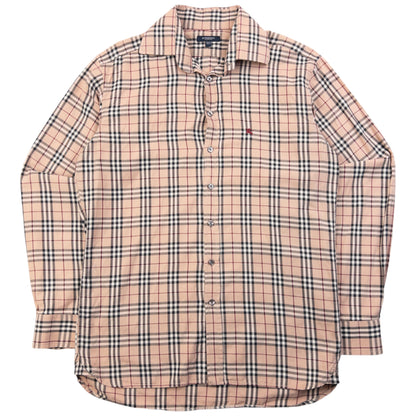 Vintage 2000s Burberry Nova Check Long Sleeve Button Up Shirt Size S