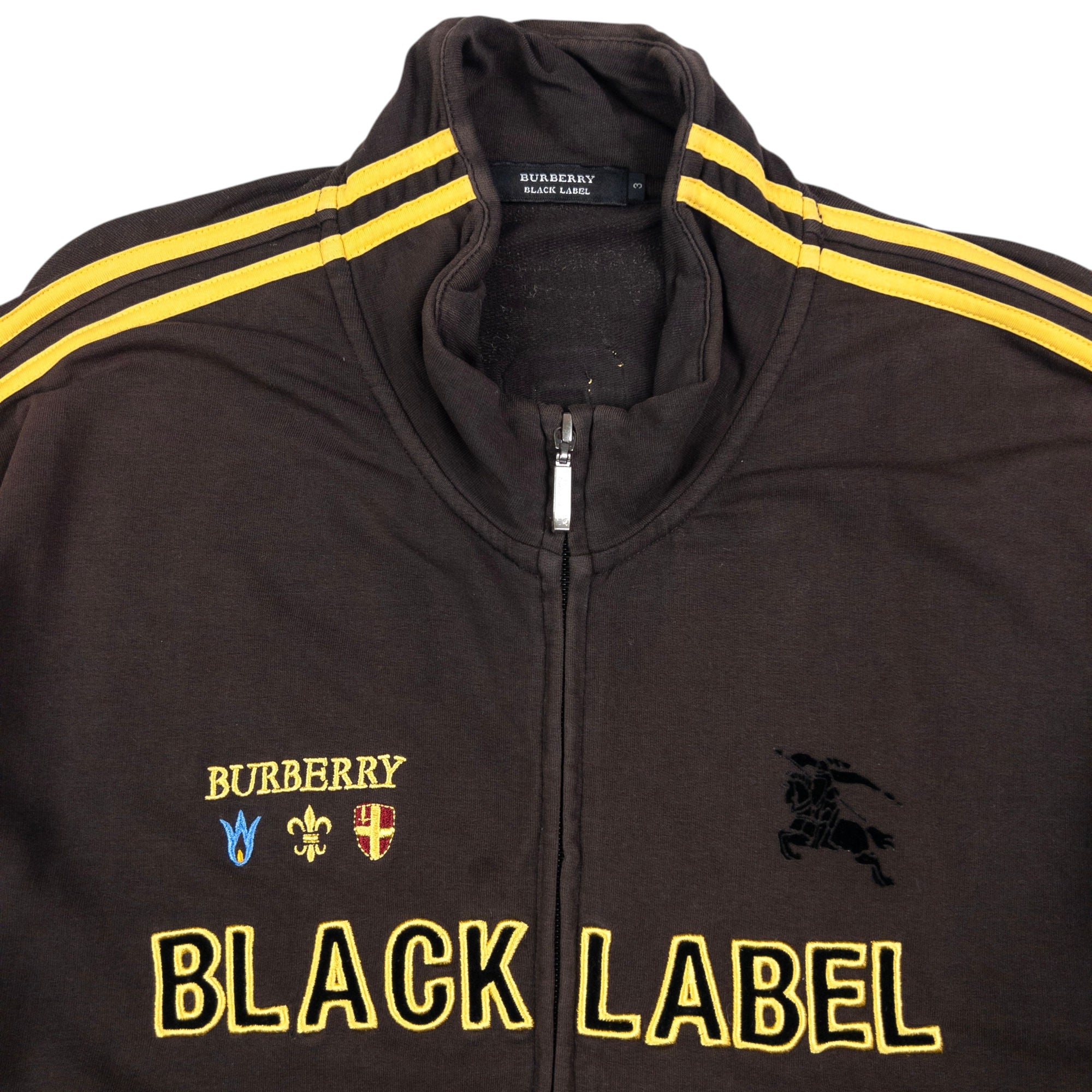 Vintage Burberry Black Label Zip Up Track Jacket Size M