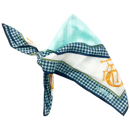 Vintage 90s Dior Houndstooth Silk Scarf