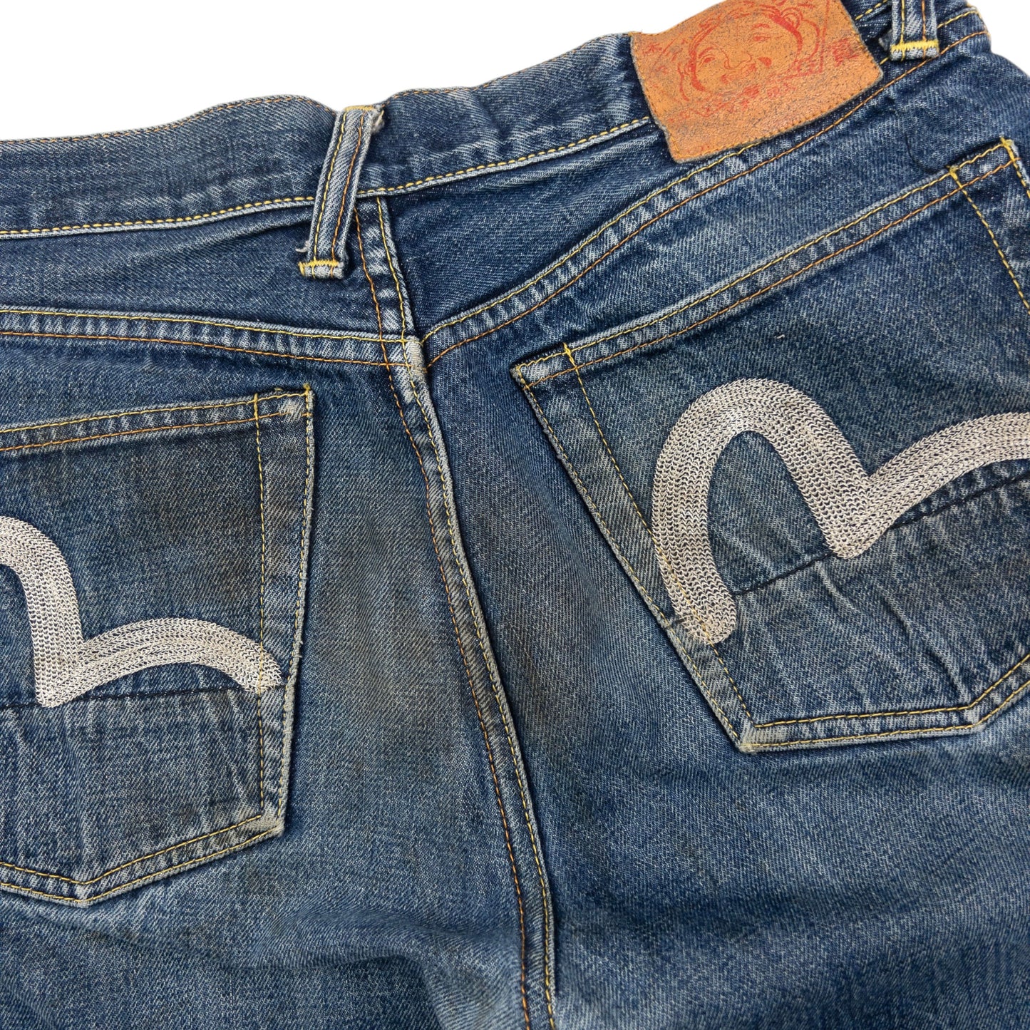 Vintage Evisu Double Gull Embroidered Japanese Denim Jeans Size W32