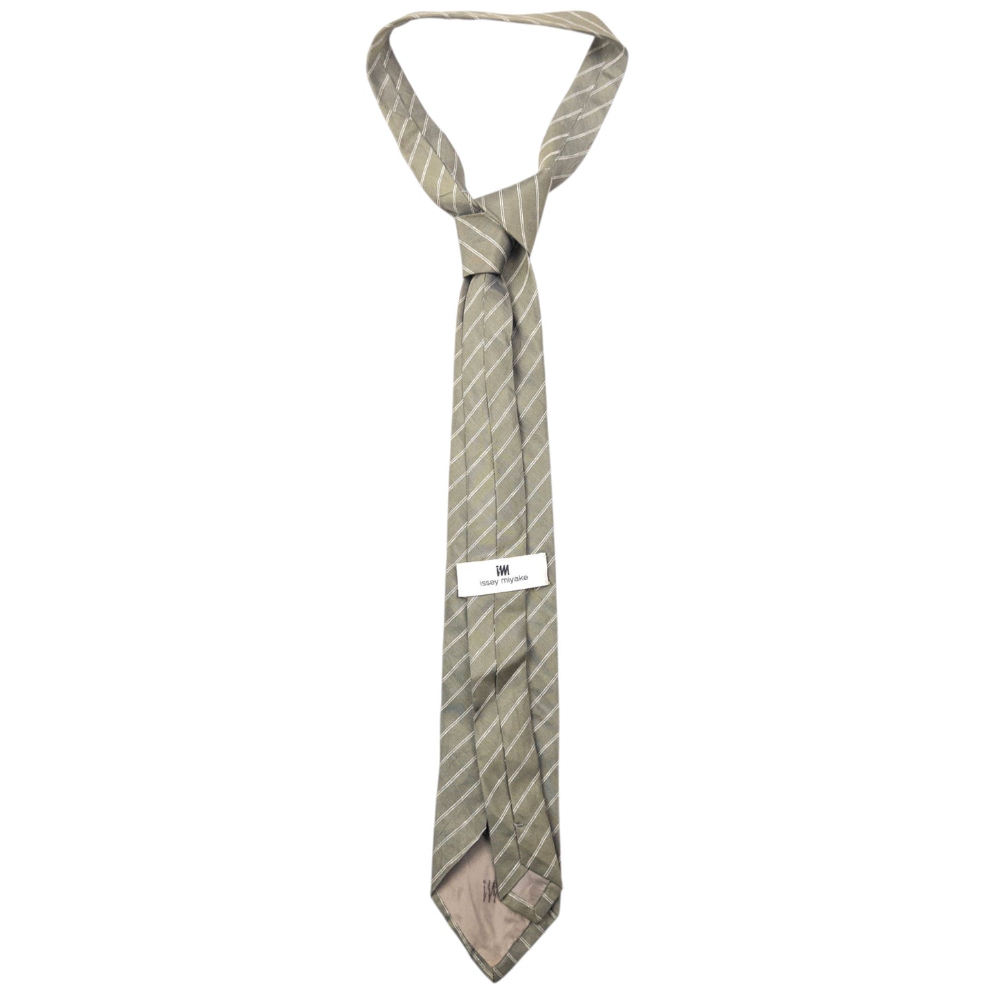 Vintage 90s Issey Miyake Striped Silk Tie