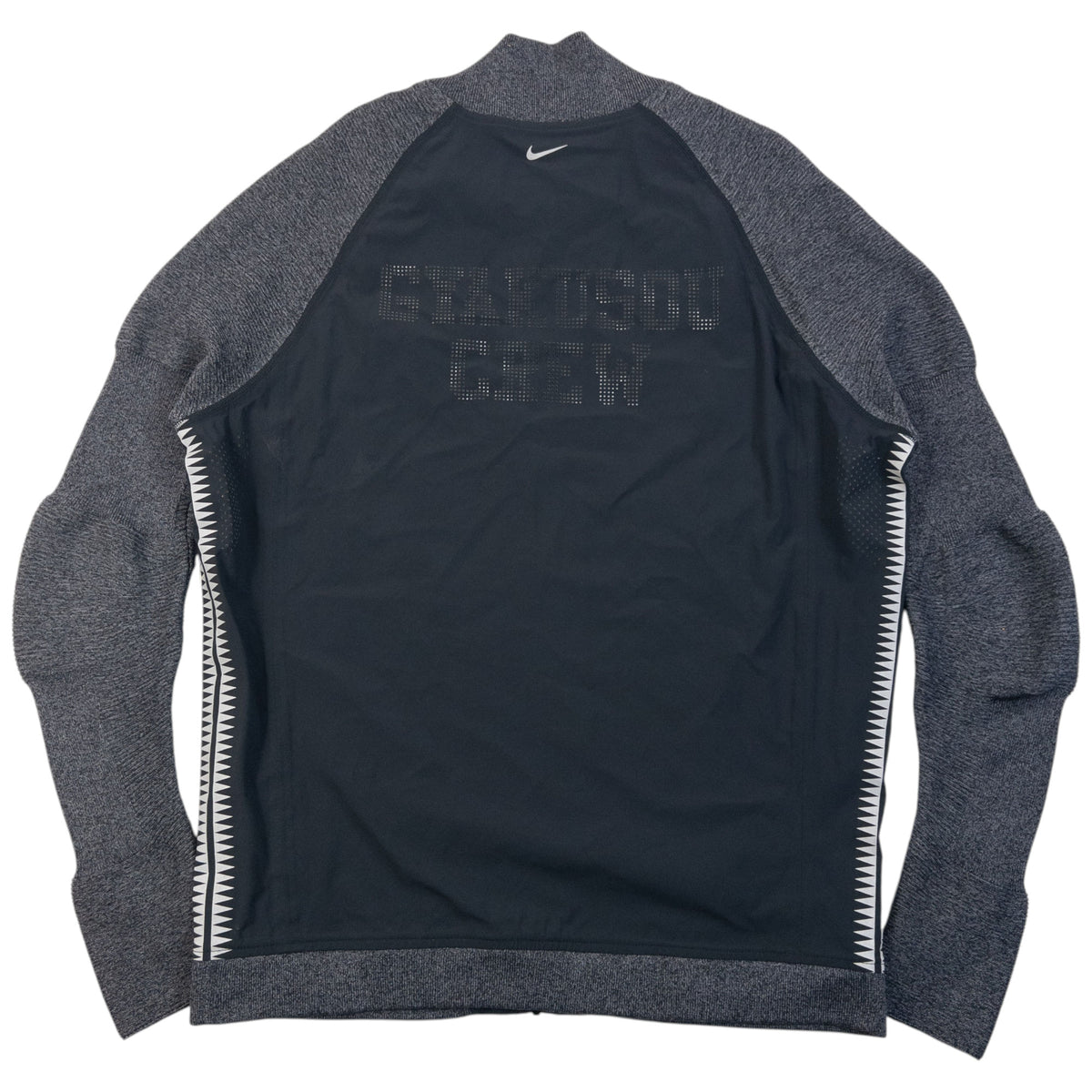 Vintage 2016 Nike Gyakusou Undercover Lab Laser-Cut Jacket in black, contrast wool mitten sleeves