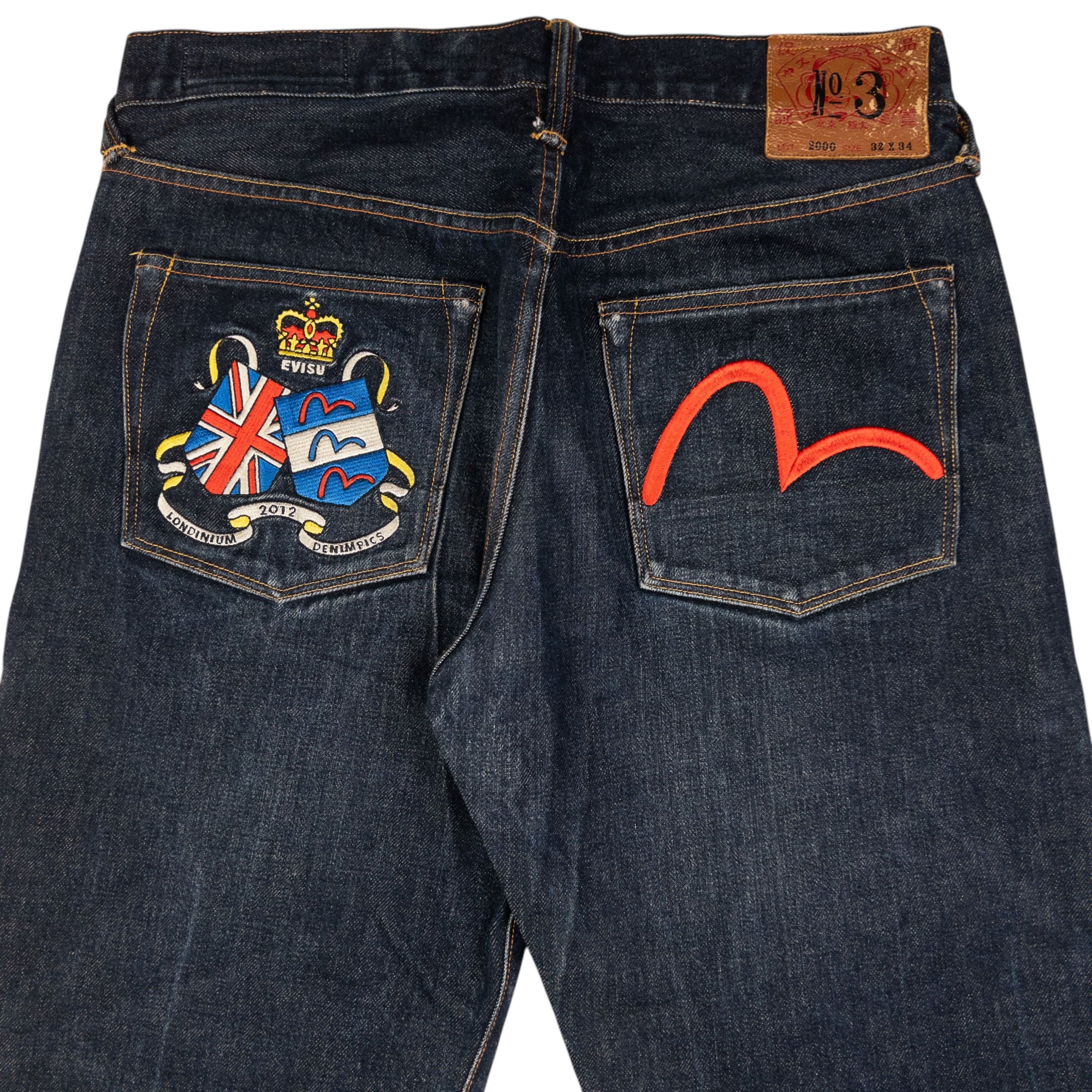 Vintage Evisu Londinium 2012 Denimpics Gull Japanese Denim Jeans Size W31