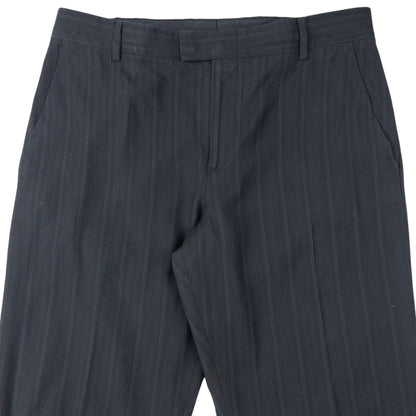 Vintage 2000s Versace Versus Pinstripe Jacket & Trousers Suit Set Size XL