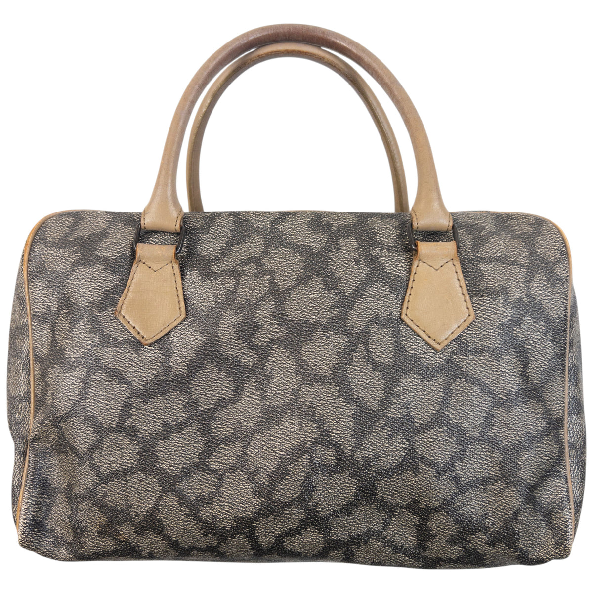 Vintage 80s YSL Yves Saint Laurent Pattern Leather Handbag