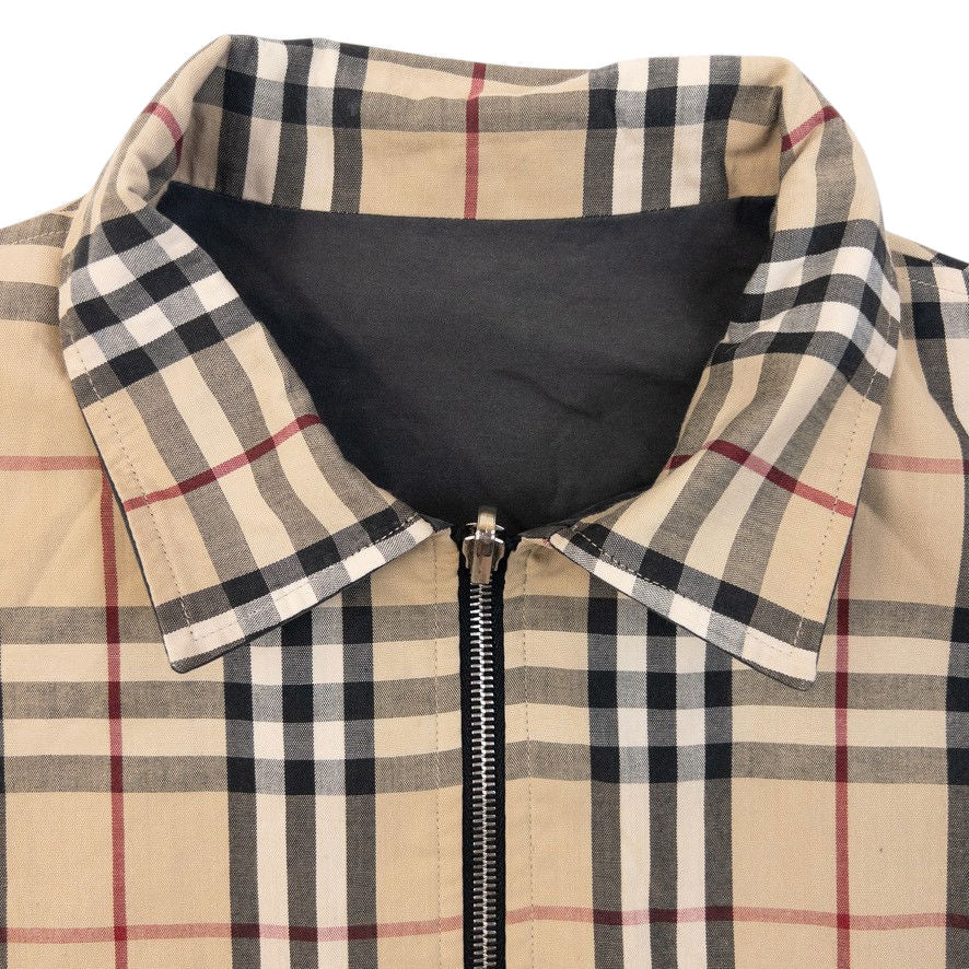 Vintage 2000s Burberry Nova Check Reversible Harrington Jacket Size L