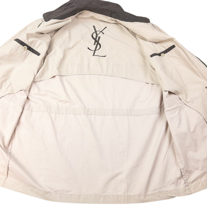 Vintage YSL Yves Saint Laurent Zip Up Jacket Size XL