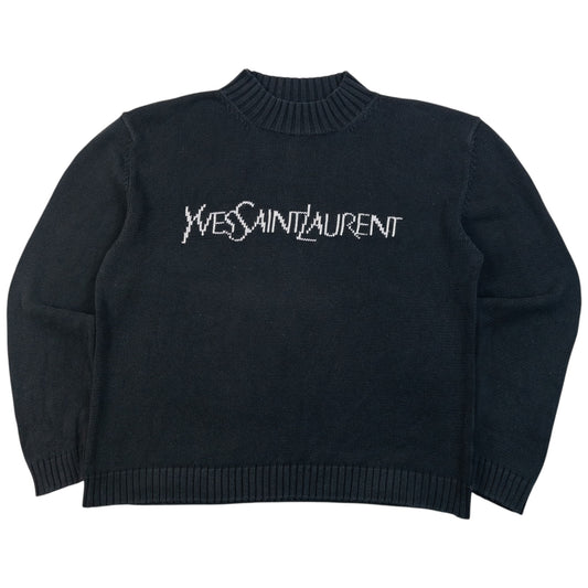 Vintage 2000s YSL Yves Saint Laurent Knit Jumper Size XL