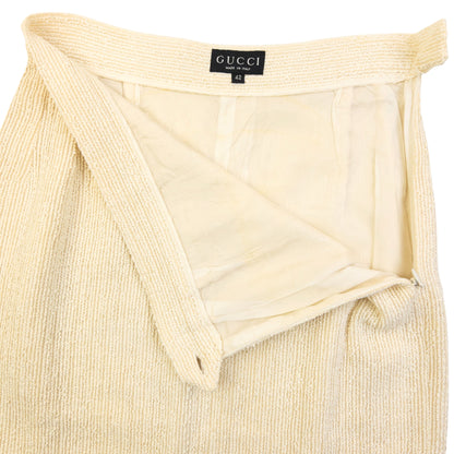 Vintage 90s Gucci By Ribbed Skirt Womens Size W24