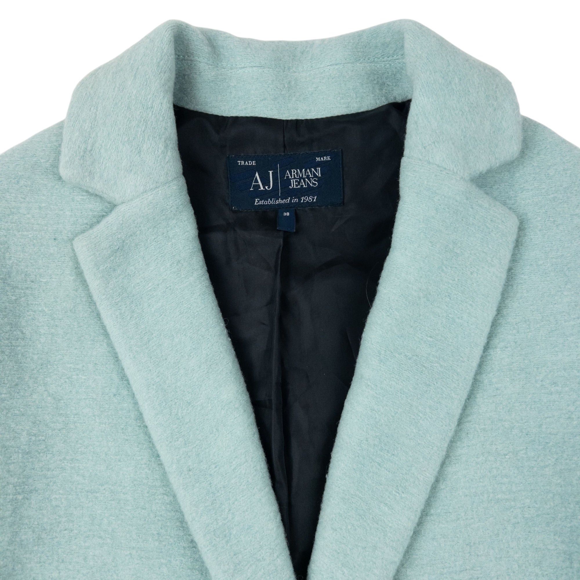 Vintage 2000s Armani Jeans Button Up Wool Jacket Size M