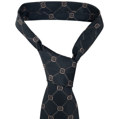 Vintage 2000s Gucci Monogram Silk Tie