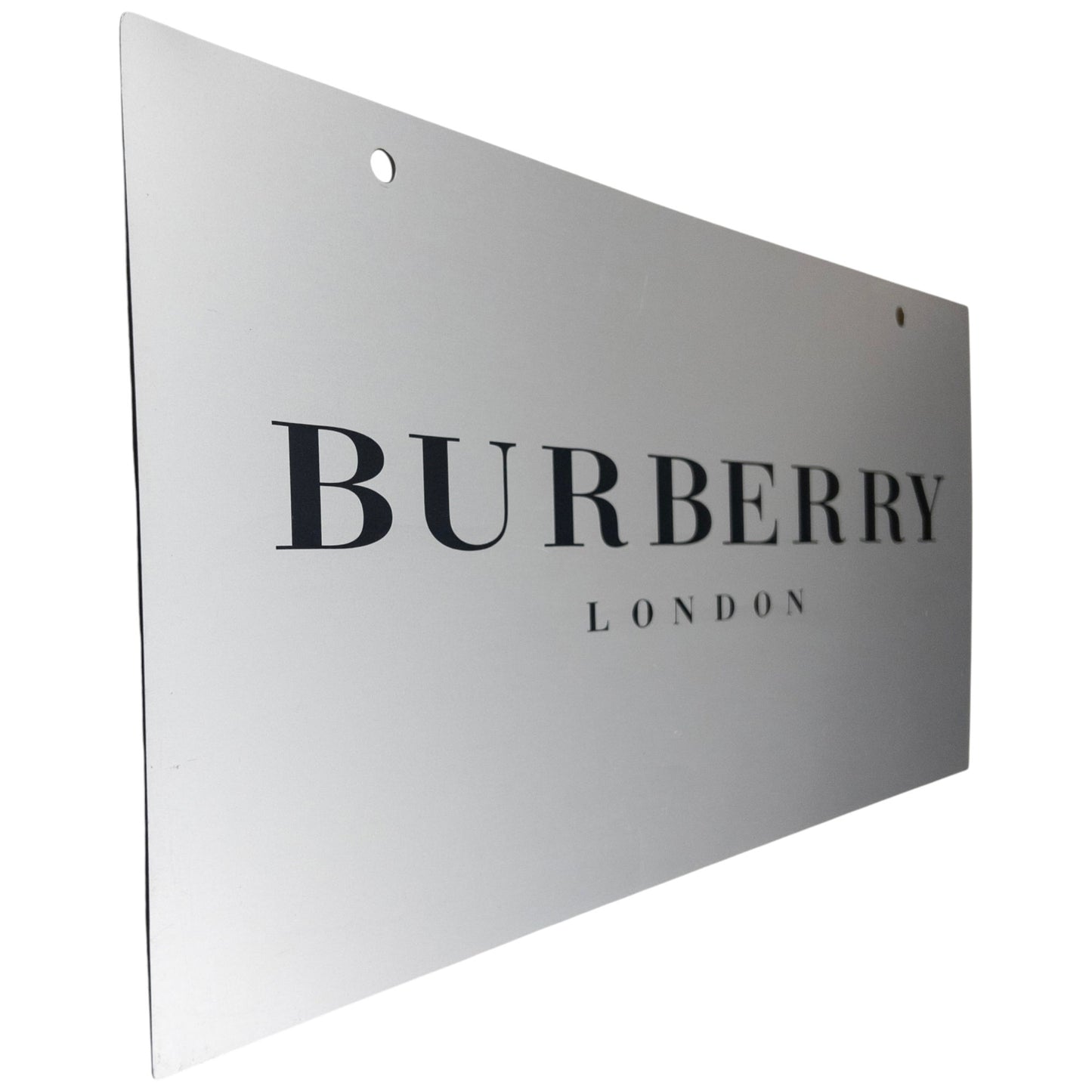 Vintage Burberry Metal Store Sign