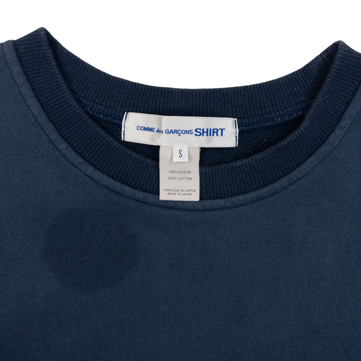 2022 Comme Des Garçons SHIRT Sweatshirt in blue (cotton), photo 3
