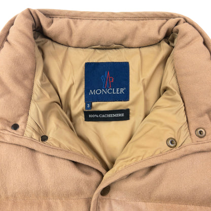 Vintage 90s Moncler Button Up Cashmere Puffer Jacket Size M