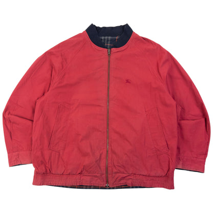 Vintage 90s Burberry Nova Check Reversible Bomber Jacket Size L
