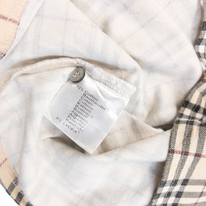 Vintage 2000s Burberry Nova Check Polo Shirt in beige (cotton 8% lycra), photo 5