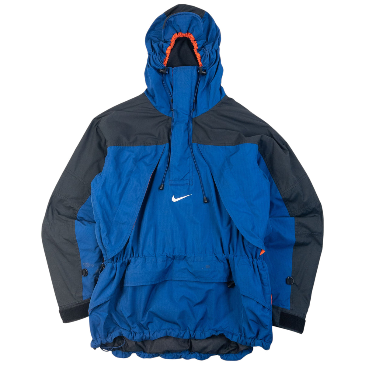 Vintage 2000s Nike ACG Climafit Q Zip Jacket in blue, embroidered logos