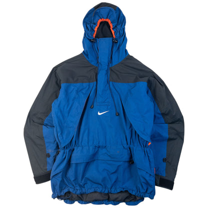 Vintage 2000s Nike ACG Climafit Q Zip Jacket in blue, embroidered logos