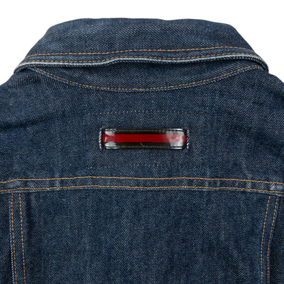 Vintage 90s Gucci By Tom Ford Cropped Denim Jacket Womens Size M