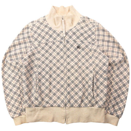 Vintage 2000s Burberry Blue Label Nova Check Zip Up Sweatshirt Womens Size M