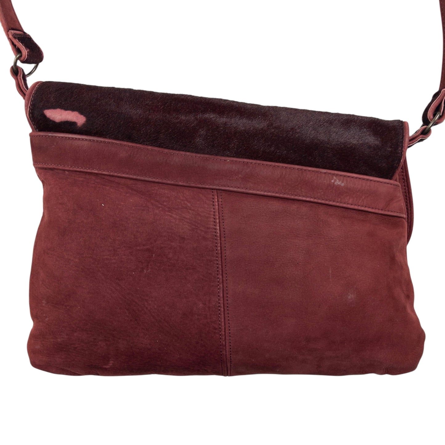 Vintage Yohji Yamamoto Asymmetric Suede Crossbody Bag