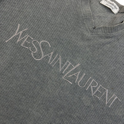Vintage 2000s YSL Yves Saint Laurent Embroidered T Shirt Size M