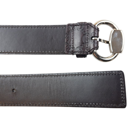 Vintage 2000s Gucci Embossed Monogram Leather Belt Size L
