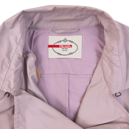Vintage 2010 Prada Belt Waist Trench Jacket Womens Size M